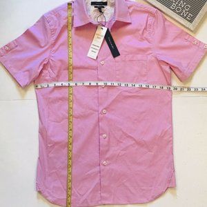 NWT TAHARI Mens Collared Stretch Button Down Small